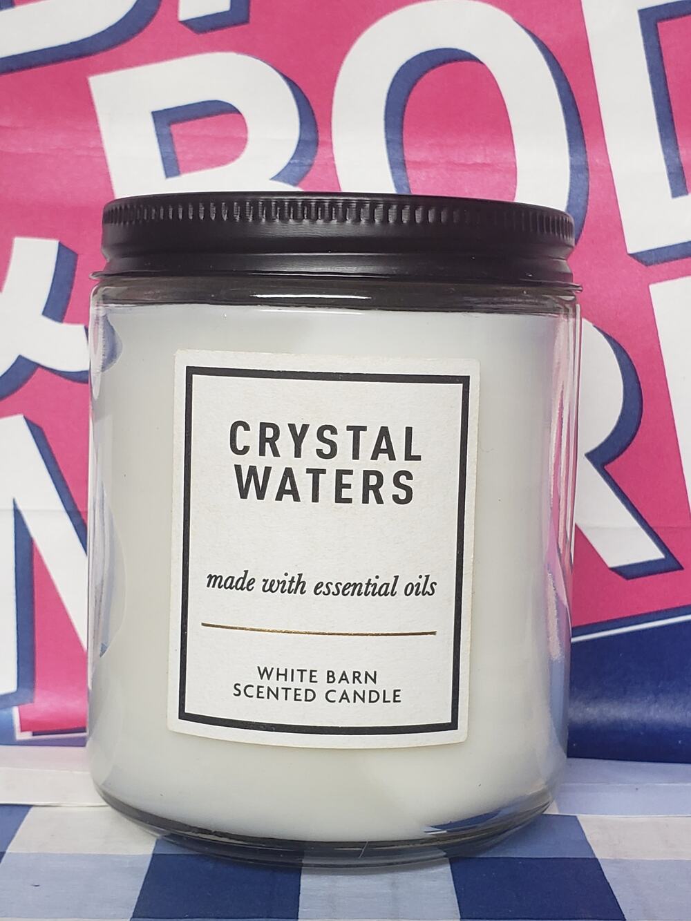 BBW Crystal Waters Single Wick Candle Home Fragrance Decor
